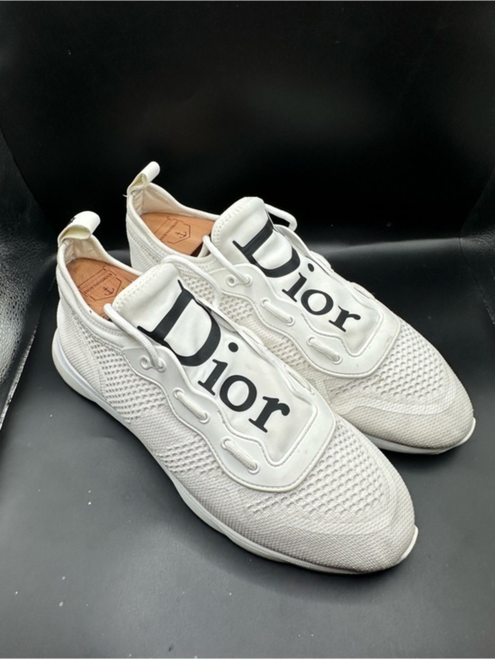 Dior Homme White Knit Sock Runner Sneakers EU44